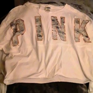 PINK cropped long sleeve